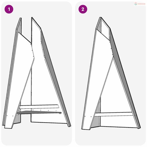 Tűzrakó Barna 58 x 40 x 100 cm Időjárásálló acél