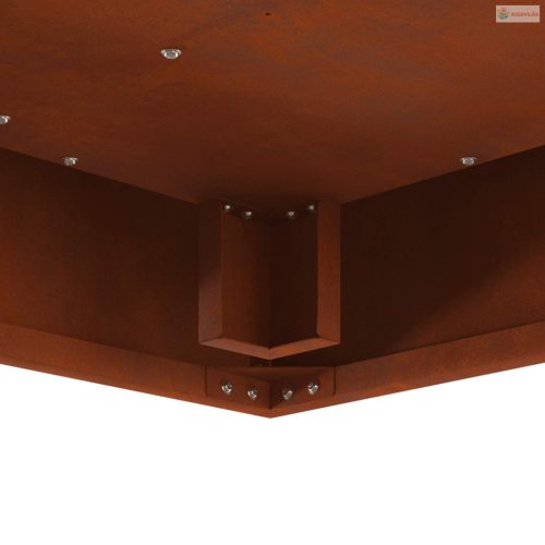 Tűzrakó Barna 60 x 60 x 30 cm Időjárásálló acél