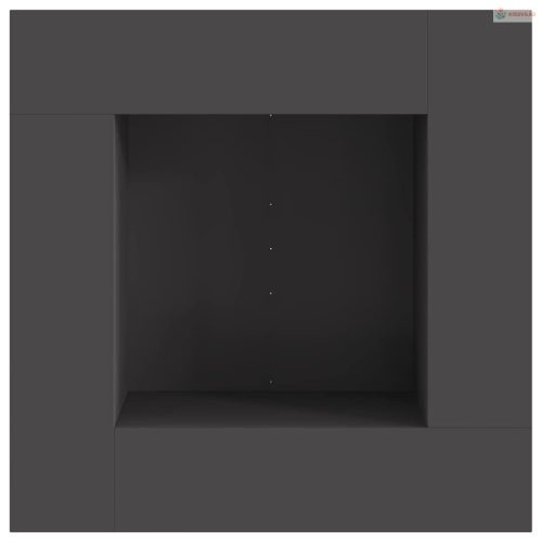 Tűzrakó Fekete 80 x 80 x 40 cm Acél