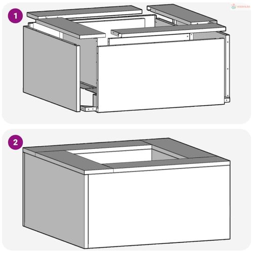 Tűzrakó Fekete 80 x 80 x 40 cm Acél