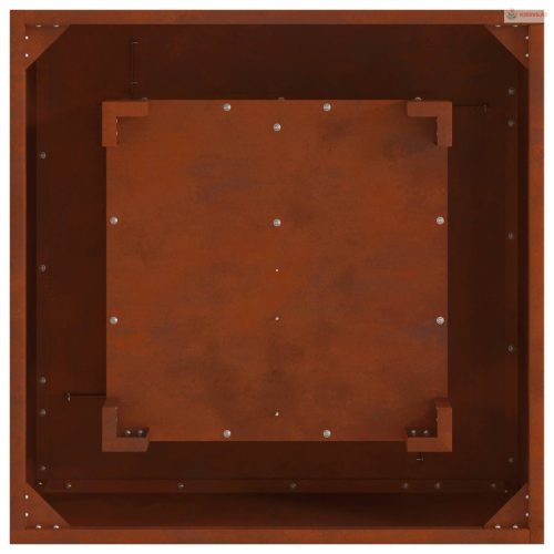 Tűzrakó Barna 80 x 80 x 40 cm Időjárásálló acél