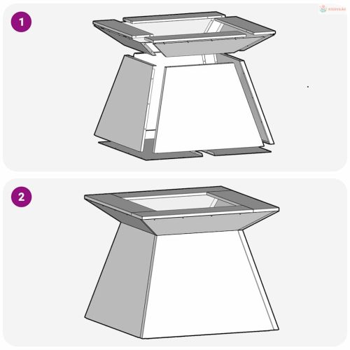 Tűzrakó Fekete 48 x 48 x 40 cm Acél
