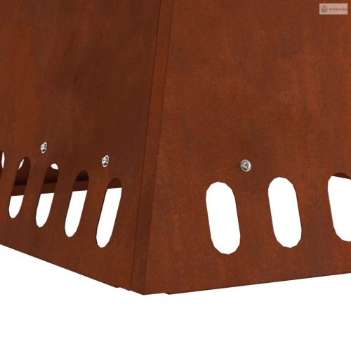 Tűzrakó Barna 48 x 48 x 40 cm Időjárásálló acél