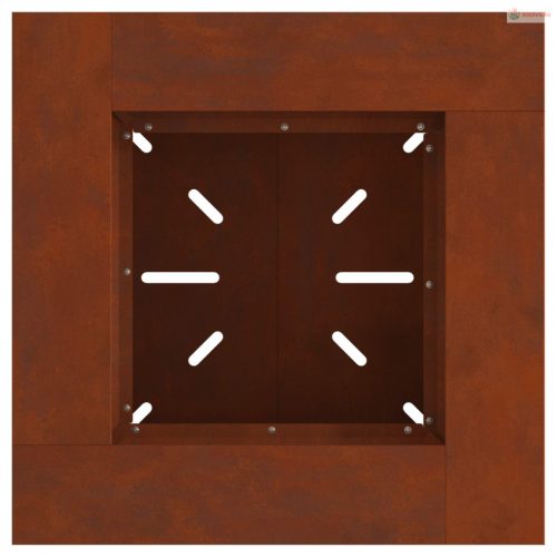 Tűzrakó Barna 60 x 60 x 50 cm Időjárásálló acél