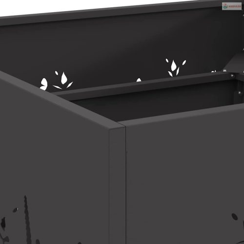 Tűzrakó Fekete 60 x 60 x 30 cm Acél