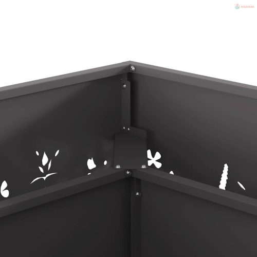 Tűzrakó Fekete 60 x 60 x 30 cm Acél