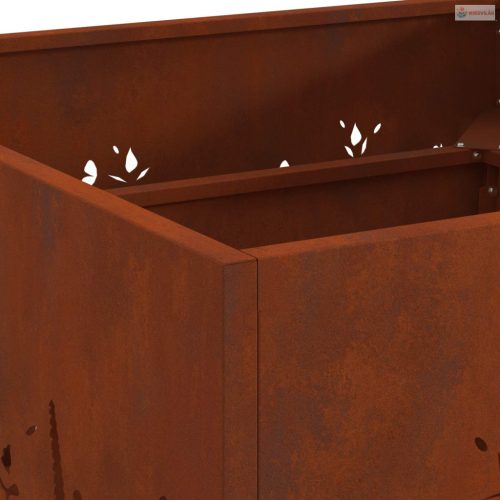 Tűzrakó Barna 60 x 60 x 30 cm Időjárásálló acél