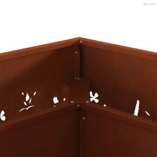 Tűzrakó Barna 60 x 60 x 30 cm Időjárásálló acél