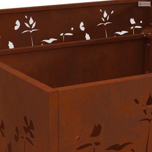 Tűzrakó Barna 80 x 80 x 30 cm Időjárásálló acél