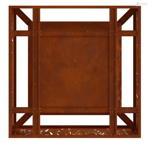 Tűzrakó Barna 80 x 80 x 30 cm Időjárásálló acél