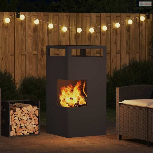 Tűzrakó Fekete 50 x 50 x 100 cm Acél