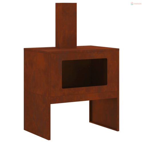 Tűzrakó Barna 60 x 40 x 96 cm Időjárásálló acél