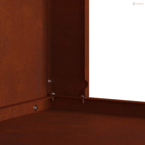 Tűzrakó Barna 60 x 40 x 96 cm Időjárásálló acél