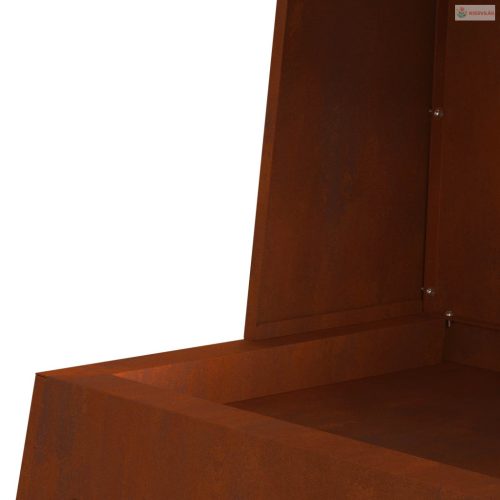 Tűzrakó Barna 60 x 35 x 100 cm Időjárásálló acél