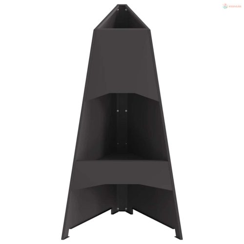 Tűzrakó Fekete 50 x 50 x 95 cm Acél