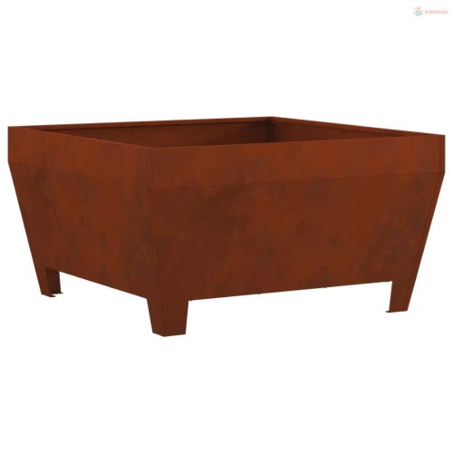 Tűzrakó Barna 80 x 80 x 43 cm Időjárásálló acél