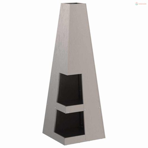 Tűzrakó Barna 35 x 35 x 100 cm Időjárásálló acél