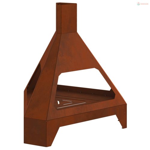 Tűzrakó Barna 50 x 43 x 52 cm Időjárásálló acél