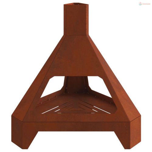 Tűzrakó Barna 50 x 43 x 52 cm Időjárásálló acél