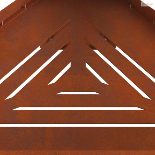 Tűzrakó Barna 50 x 43 x 52 cm Időjárásálló acél