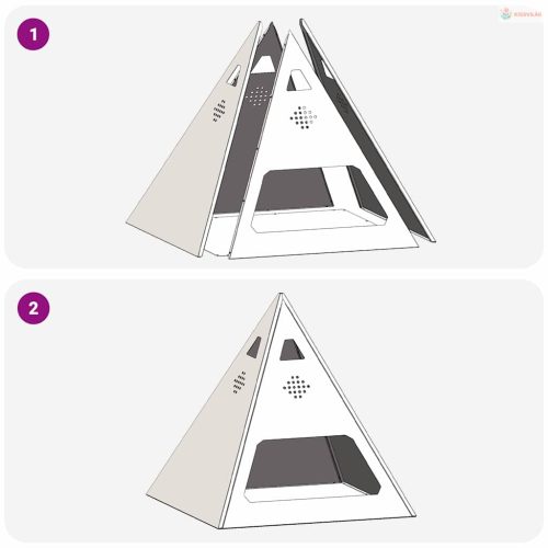 Tűzrakó Fekete 50 x 50 x 51 cm Acél