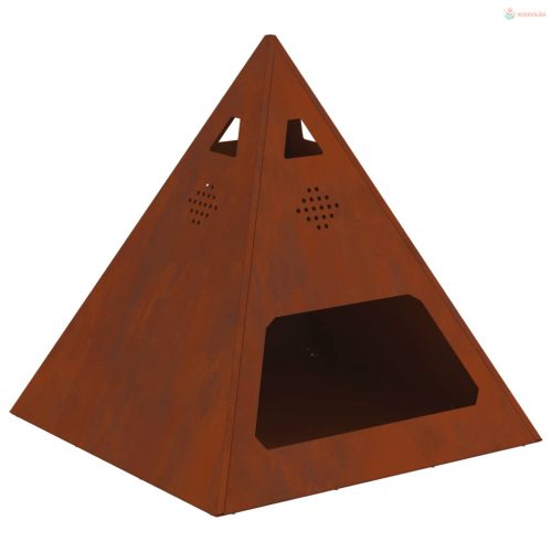 Tűzrakó Barna 50 x 50 x 51 cm Időjárásálló acél