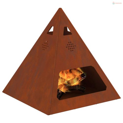 Tűzrakó Barna 50 x 50 x 51 cm Időjárásálló acél