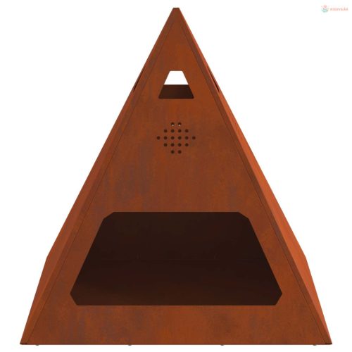 Tűzrakó Barna 50 x 50 x 51 cm Időjárásálló acél