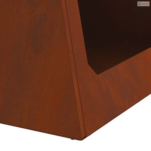 Tűzrakó Barna 50 x 50 x 51 cm Időjárásálló acél