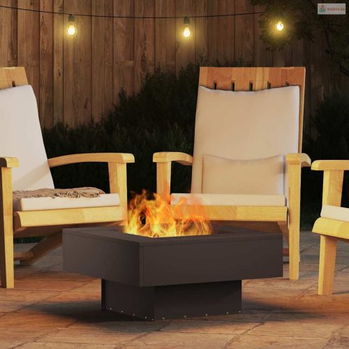 Tűzrakó Fekete 60 x 60 x 30 cm Acél