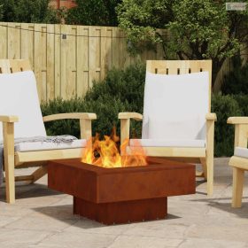 Tűzrakó Barna 60 x 60 x 30 cm Időjárásálló acél