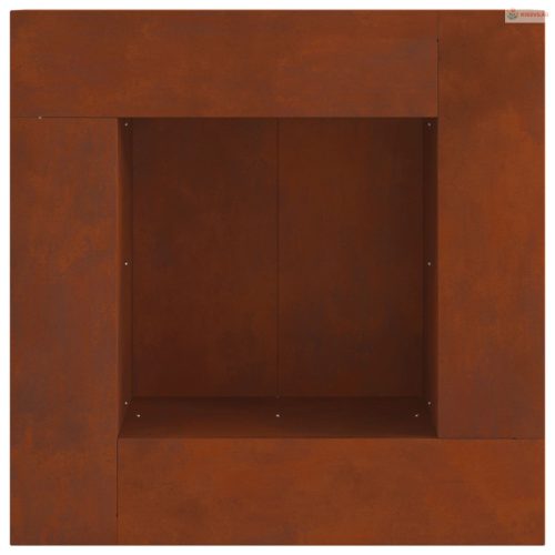 Tűzrakó Barna 60 x 60 x 30 cm Időjárásálló acél