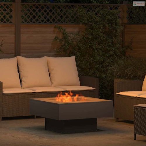 Tűzrakó Fekete 80 x 80 x 40 cm Acél