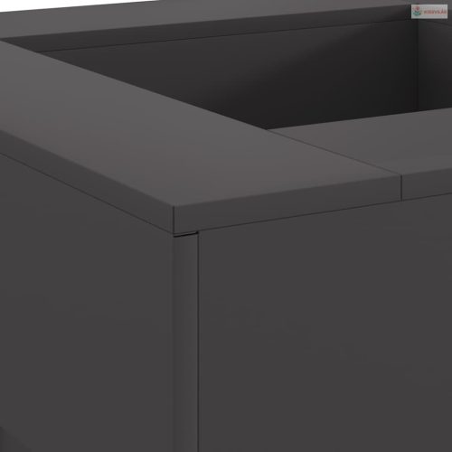 Tűzrakó Fekete 80 x 80 x 40 cm Acél