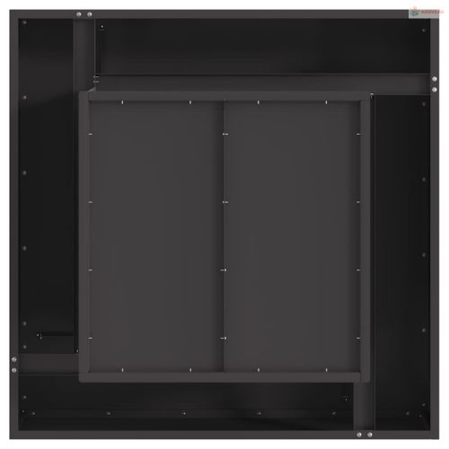 Tűzrakó Fekete 80 x 80 x 40 cm Acél