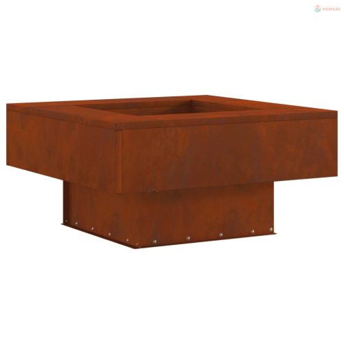 Tűzrakó Barna 80 x 80 x 40 cm Időjárásálló acél