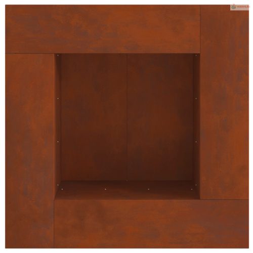 Tűzrakó Barna 80 x 80 x 40 cm Időjárásálló acél