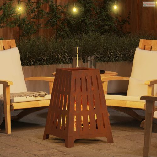 Tűzrakó Barna 50 x 50 x 70 cm Időjárásálló acél