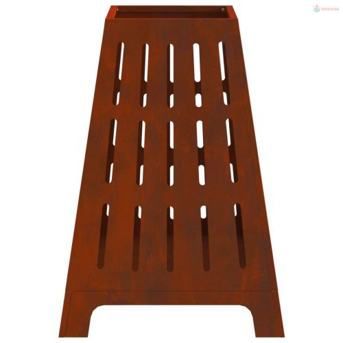 Tűzrakó Barna 50 x 50 x 70 cm Időjárásálló acél