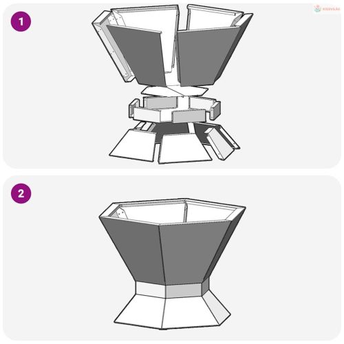 Tűzrakó Fekete 50 x 50 x 40 cm Acél