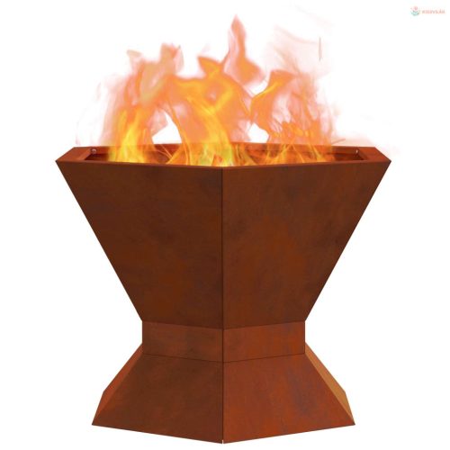 Tűzrakó Barna 50 x 50 x 40 cm Időjárásálló acél