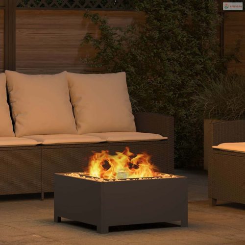 Tűzrakó Fekete 60 x 60 x 30 cm Acél