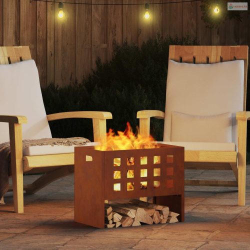 Tűzrakó Barna 50 x 30 x 40 cm Acél