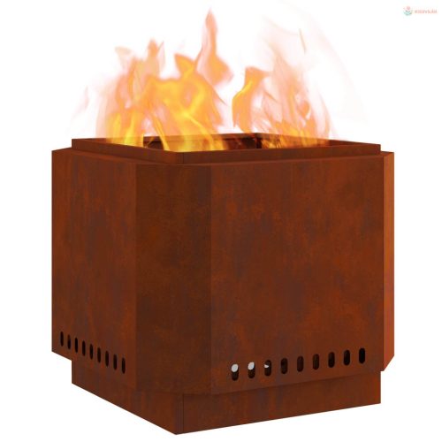 Füstmentes Tűzhely Barna 58 x 58 x 51 cm Időjárásálló acél
