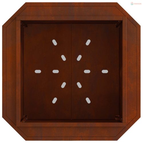 Füstmentes Tűzhely Barna 58 x 58 x 51 cm Időjárásálló acél