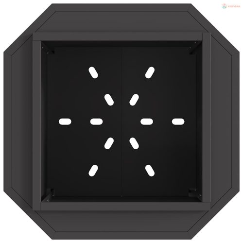 Füstmentes Tűzhely Fekete 48 x 48 x 51 cm Acél