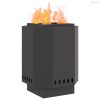 Füstmentes Tűzhely Fekete 38 x 38 x 51 cm Acél
