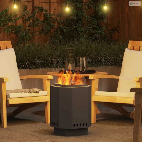 Füstmentes Tűzhely Fekete 38 x 38 x 51 cm Acél