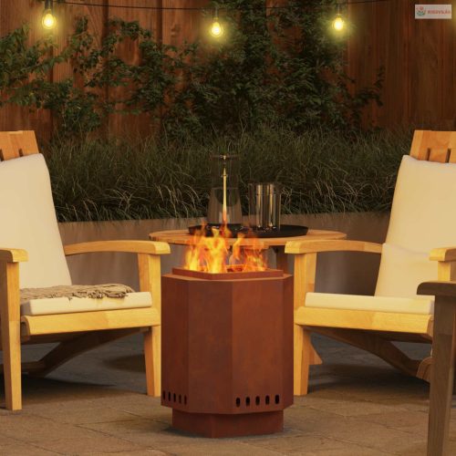 Füstmentes Tűzhely Barna 38 x 38 x 51 cm Időjárásálló acél