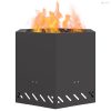 Füstmentes Tűzhely Fekete 58 x 58 x 51 cm Acél